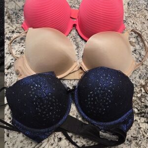 Victoria's Secret Bra Set - Pink, Tan, and Black